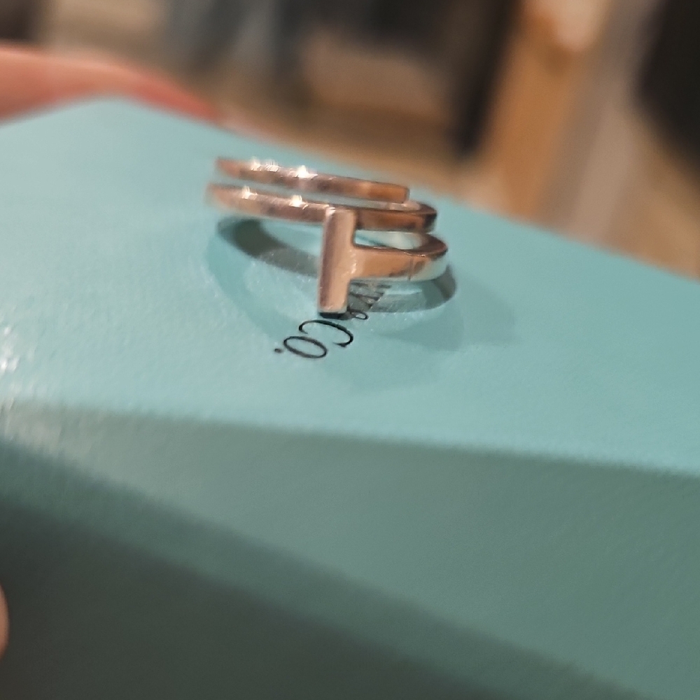 Tiffany & Co. Silver Double Band Ring